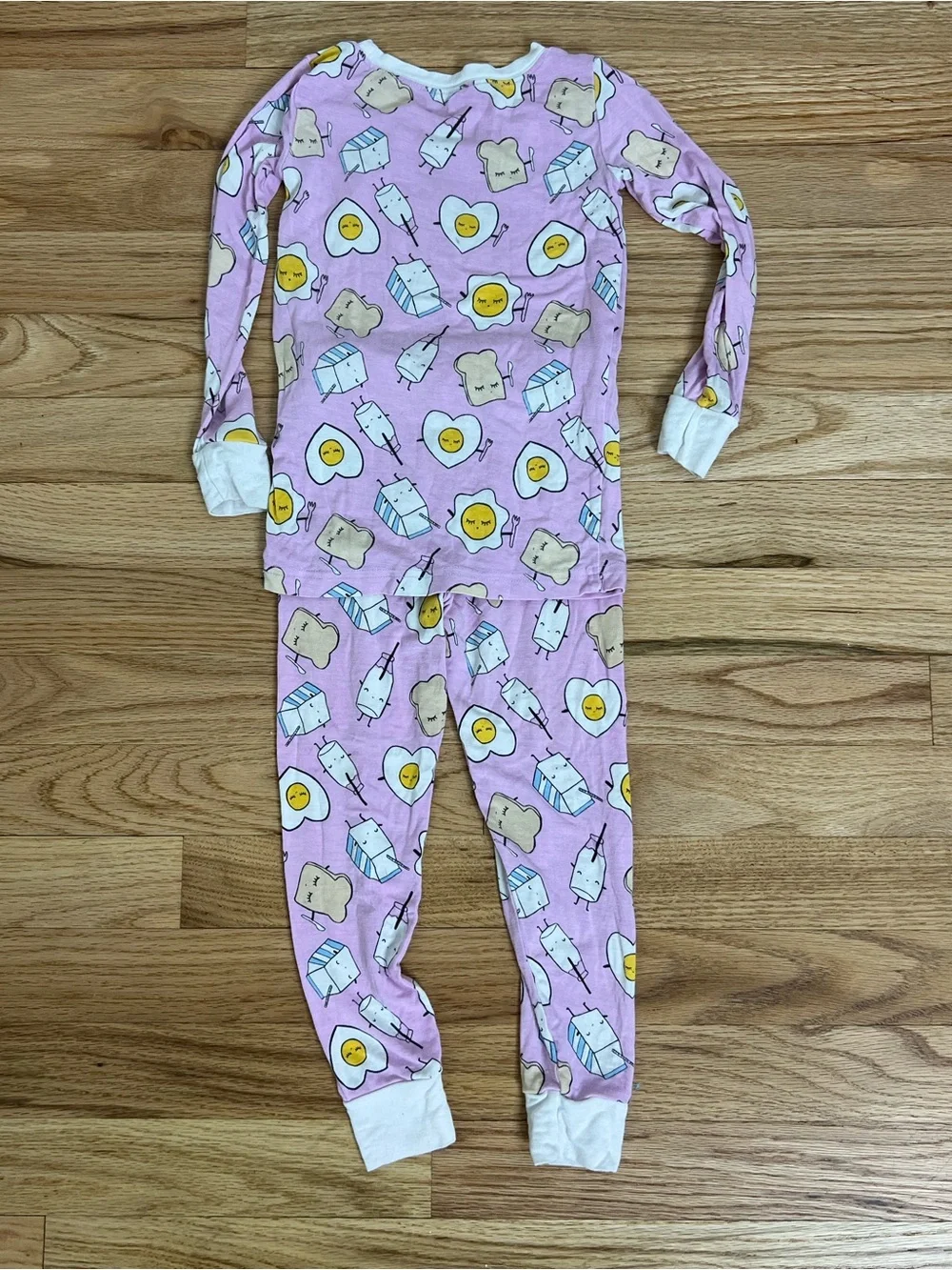 Little Sleepies Lavender Egg Face Pajama Set size 2T